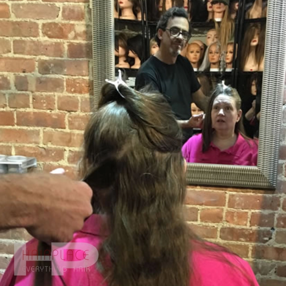 Halo Wig Step 2 - Braid Hair Halo Wig Step 2 - Braid Hair